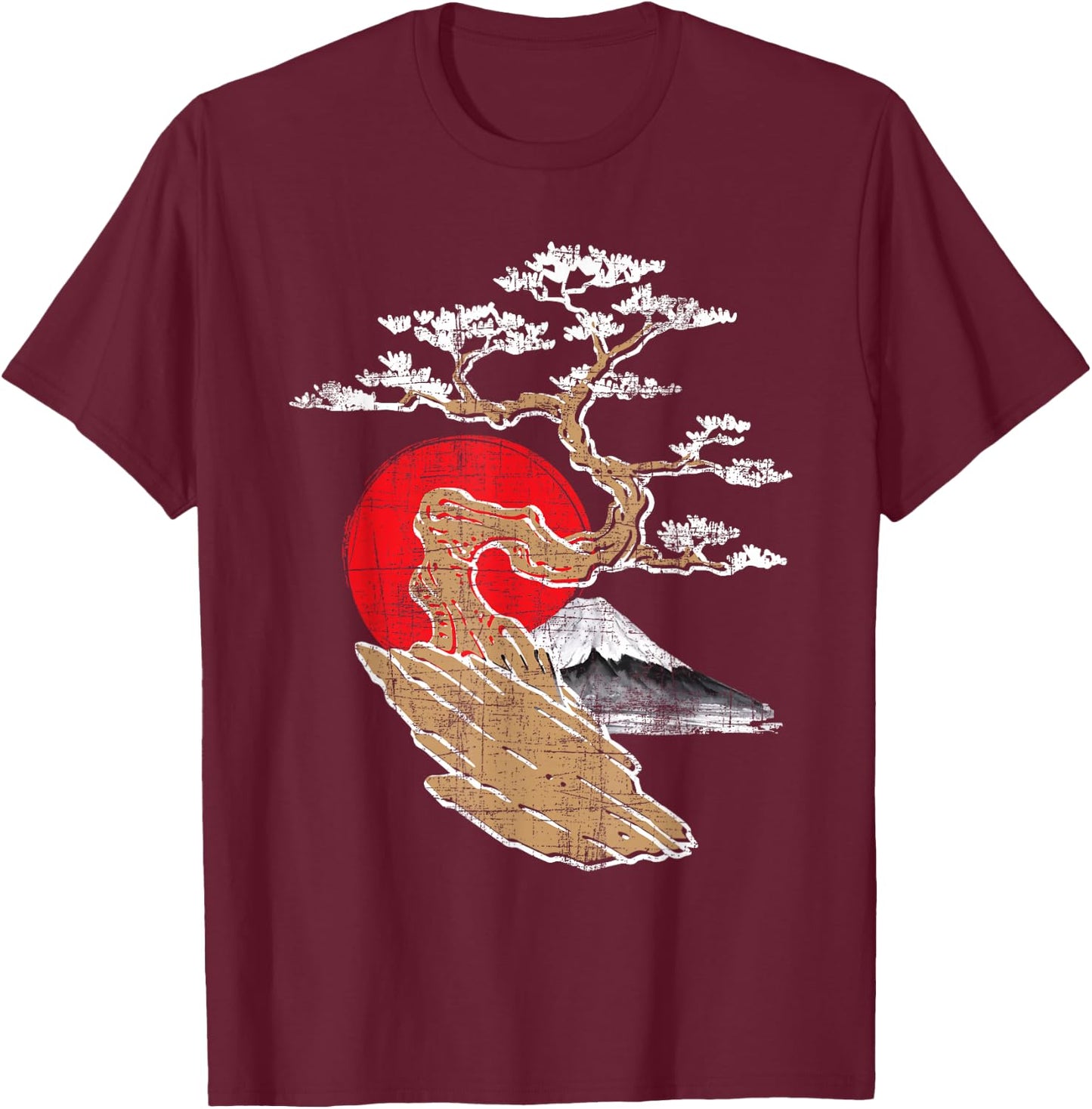 Japanese Bonsai - Gardener Tree Collector Buddhist Japanese T-Shirt - T-Shirt | Maroon
