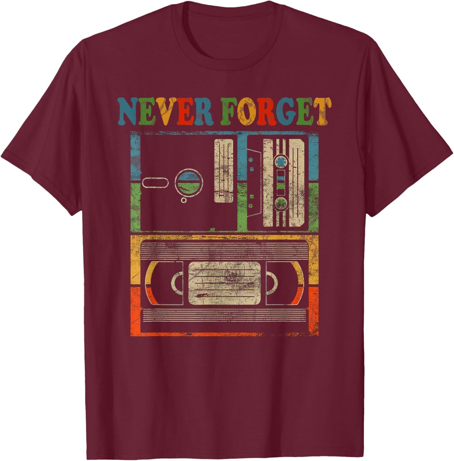 Retro Vintage 90s 80s Audio Cassette 40 Years Old Birthday T-Shirt - T-Shirt | Maroon