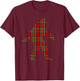 Stewart Plaid Bigfoot Scottish Pride Tartan T-Shirt - T-Shirt | Maroon