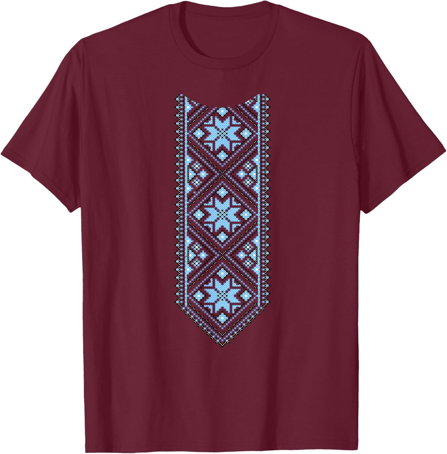 Ukrainian Vyshyvanka Proud Ukrainian It's in My DNA T-Shirt - T-Shirt | Maroon