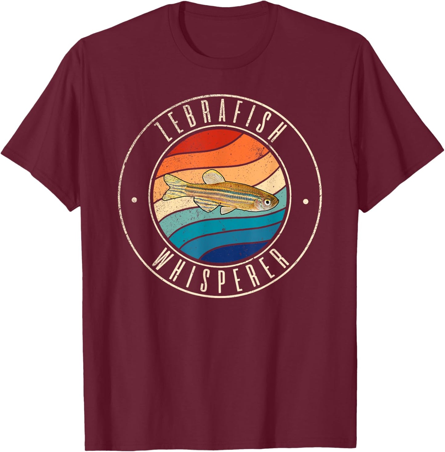 Zebrafish Whisperer T-Shirt - T-Shirt | Maroon