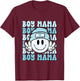 Boy Mama, Retro Gift Mother of Boys, Mom of Sons T-Shirt - T-Shirt | Maroon