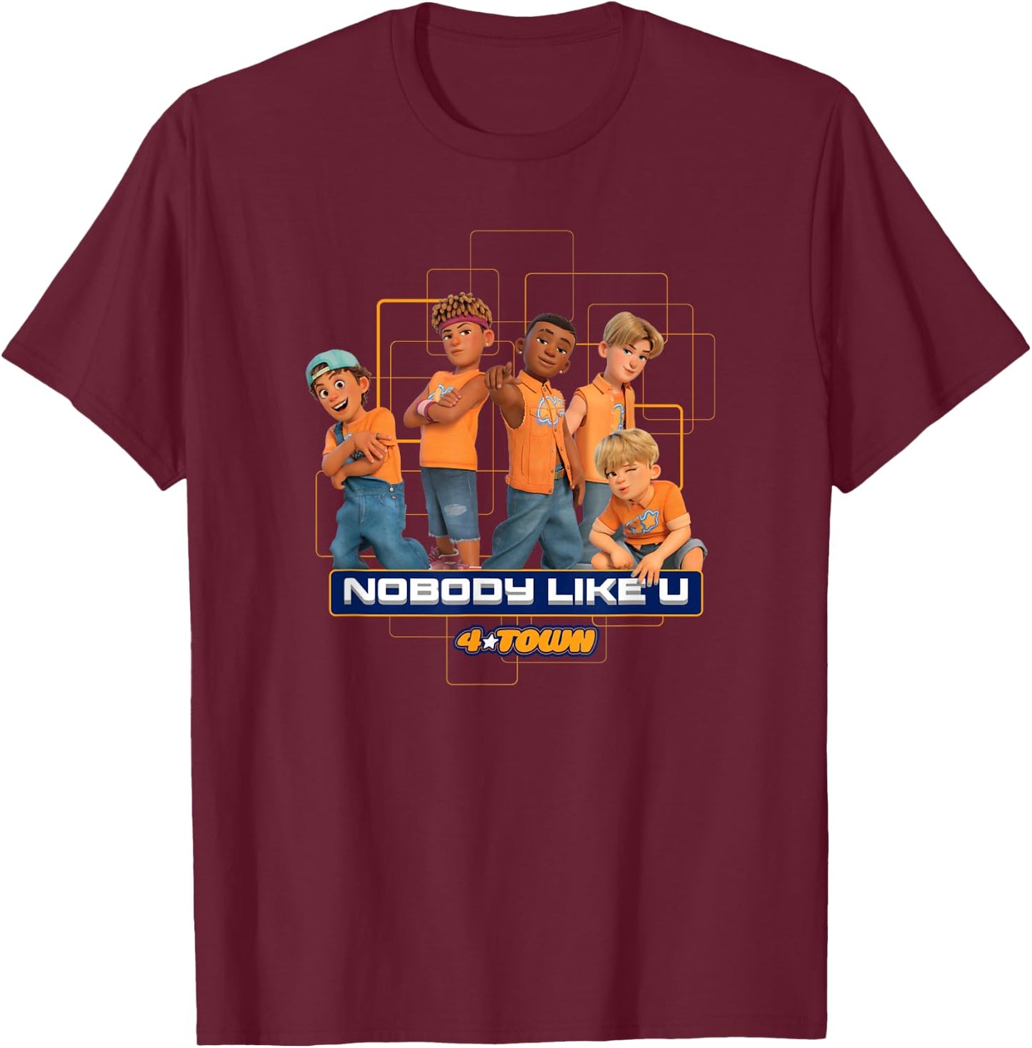 Disney Pixar Turning Red 4 Town Group Nobody Like You T-Shirt - T-Shirt | Maroon