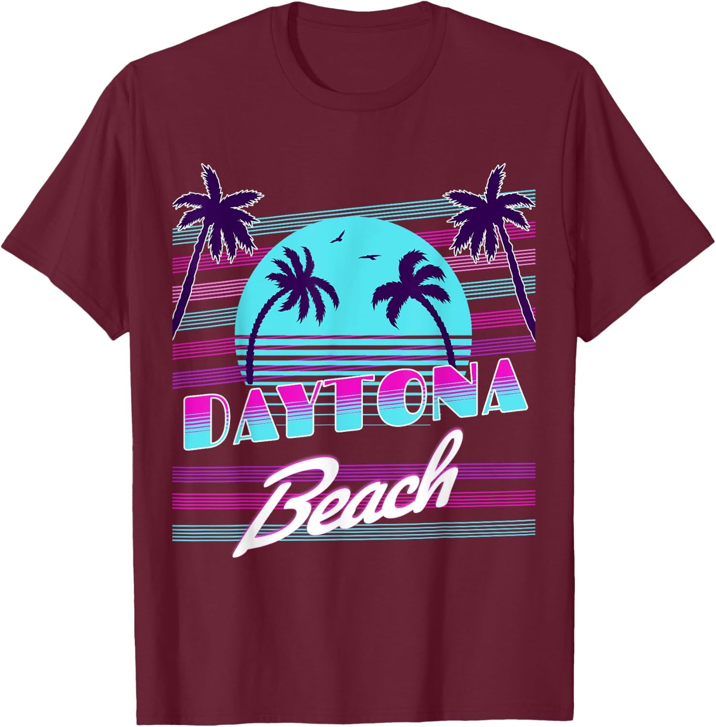 Daytona Beach Women Girls Kids T-Shirt - T-Shirt | Maroon