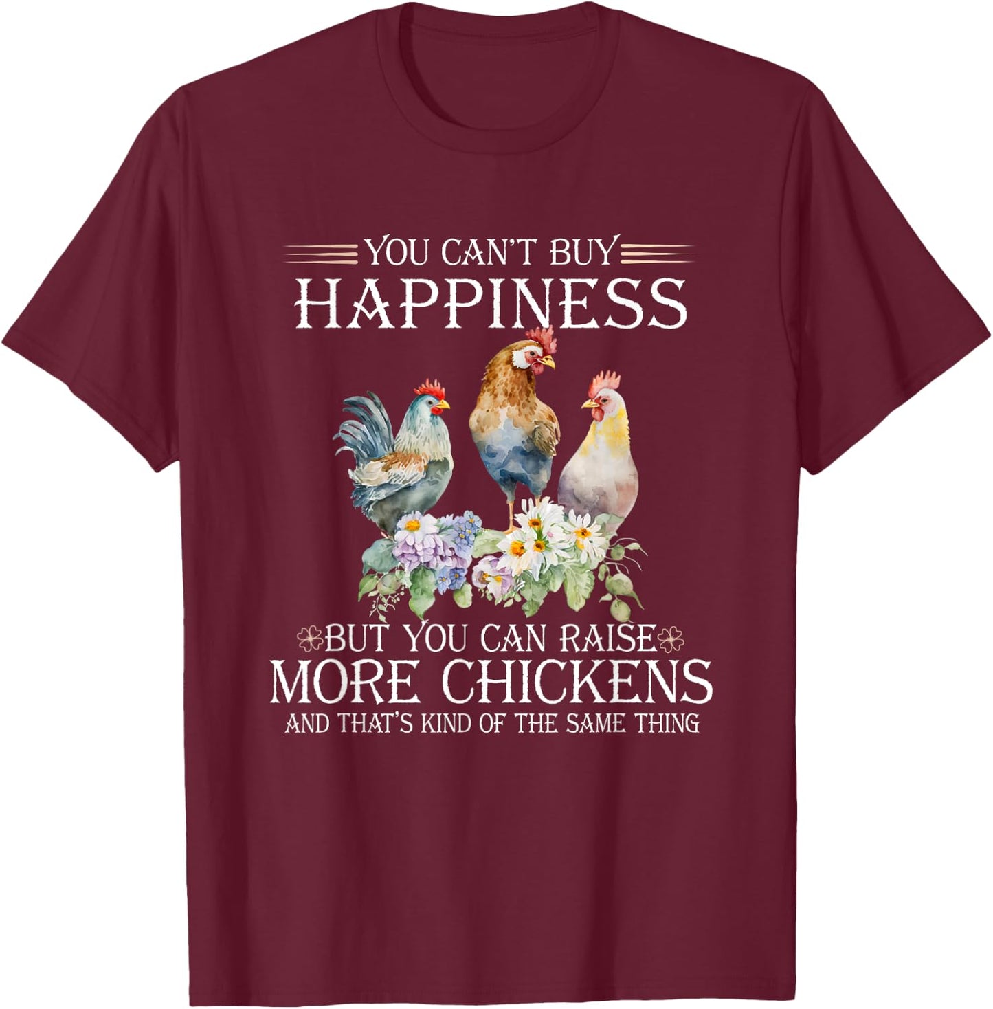 chicken Love for Farmer raising chickens farm T-Shirt - T-Shirt | Maroon