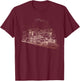 Railroad Steam Train Engineer Engine Conductor Locomotive T-Shirt - T-Shirt | Maroon