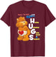 Care Bears Into Hugs Garlic Bread & Spaghetti Funny Cartoon T-Shirt - T-Shirt | Maroon