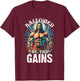 Hallowed Be Thy Gains T-Shirt - T-Shirt | Maroon