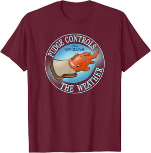 Disney Lilo & Stitch Pudge Controls The Weather Poster T-Shirt - T-Shirt | Maroon