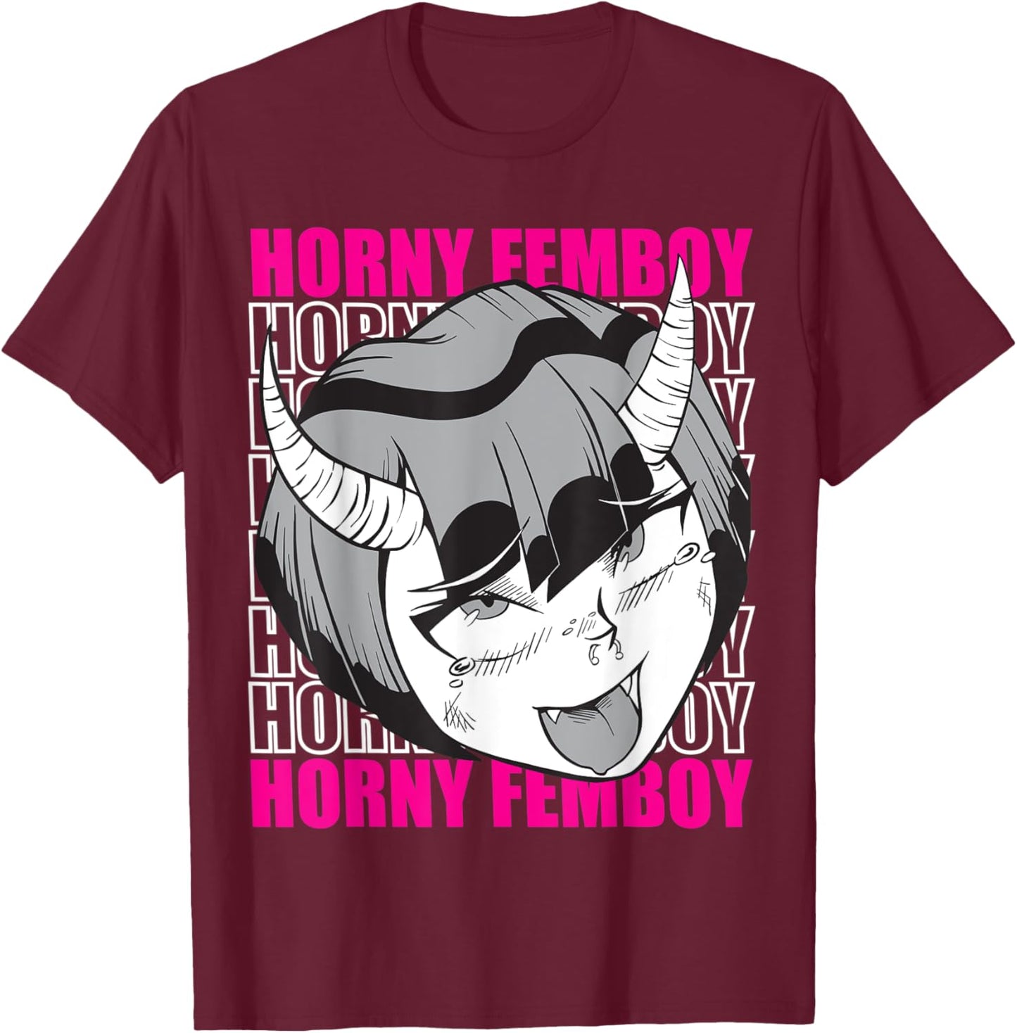 Cute Femboy Outfit - Anime Femboy Design Sissies Cosplay T-Shirt - T-Shirt | Maroon