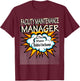 Facility Maintenance Manager - Funny Hero Job T-Shirt - T-Shirt | Maroon