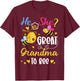 He Or She What Will It Bee Gender Reveal For Great Grandma T-Shirt - T-Shirt | Maroon