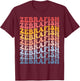 Zebrafish Groovy Retro Fish T-Shirt - T-Shirt | Maroon