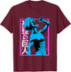 Attack on Titan Colorful Titan Eating Anime T-Shirt - T-Shirt | Maroon