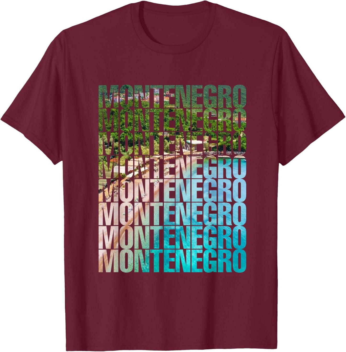 Travel to Kotor Funny Balkan Montenegro T-Shirt - T-Shirt | Maroon