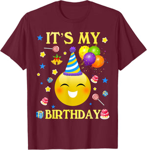 Funny It's My Birthday Cute Shirt Women Men Boy Girl T-Shirt - T-Shirt | Maroon