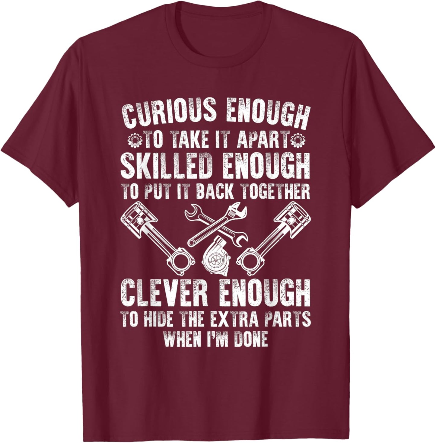 Cute Mechanic Boys Motorcycle Auto Mechanic Garage T-Shirt - T-Shirt | Maroon