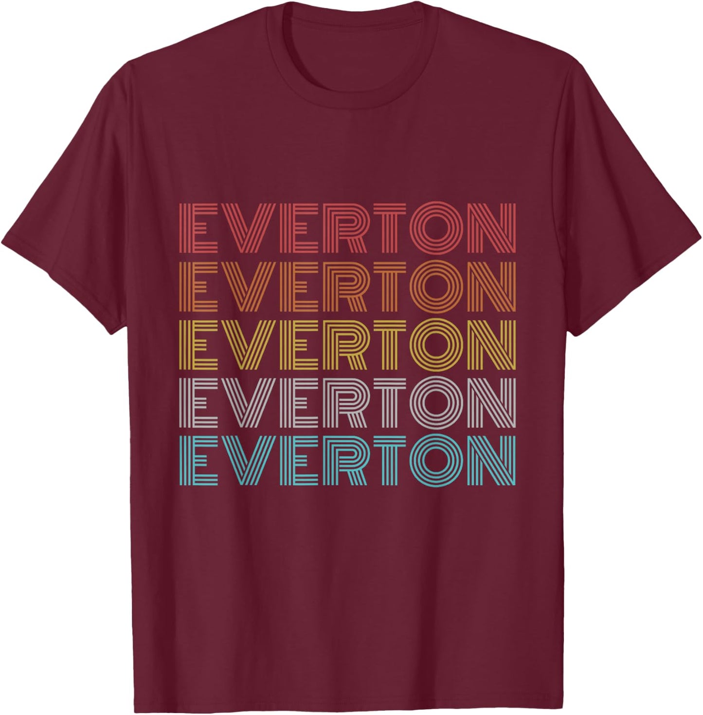 Retro Vintage Everton T-Shirt - T-Shirt | Maroon