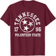 Tennessee Volunteer State Home Family Vintage Fade Orange T-Shirt - T-Shirt | Maroon