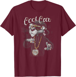 Pink Panther Cool Cat T-Shirt - T-Shirt | Maroon