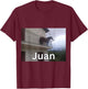 Funny Juan Horse on Balcony Meme T-Shirt - T-Shirt | Maroon