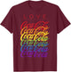 Coca-Cola Pride Love Rainbow Logo Stack T-Shirt - T-Shirt | Maroon