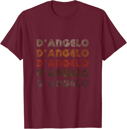 Love Heart D'Angelo Grunge Vintage Style Black D'Angelo T-Shirt - T-Shirt | Maroon