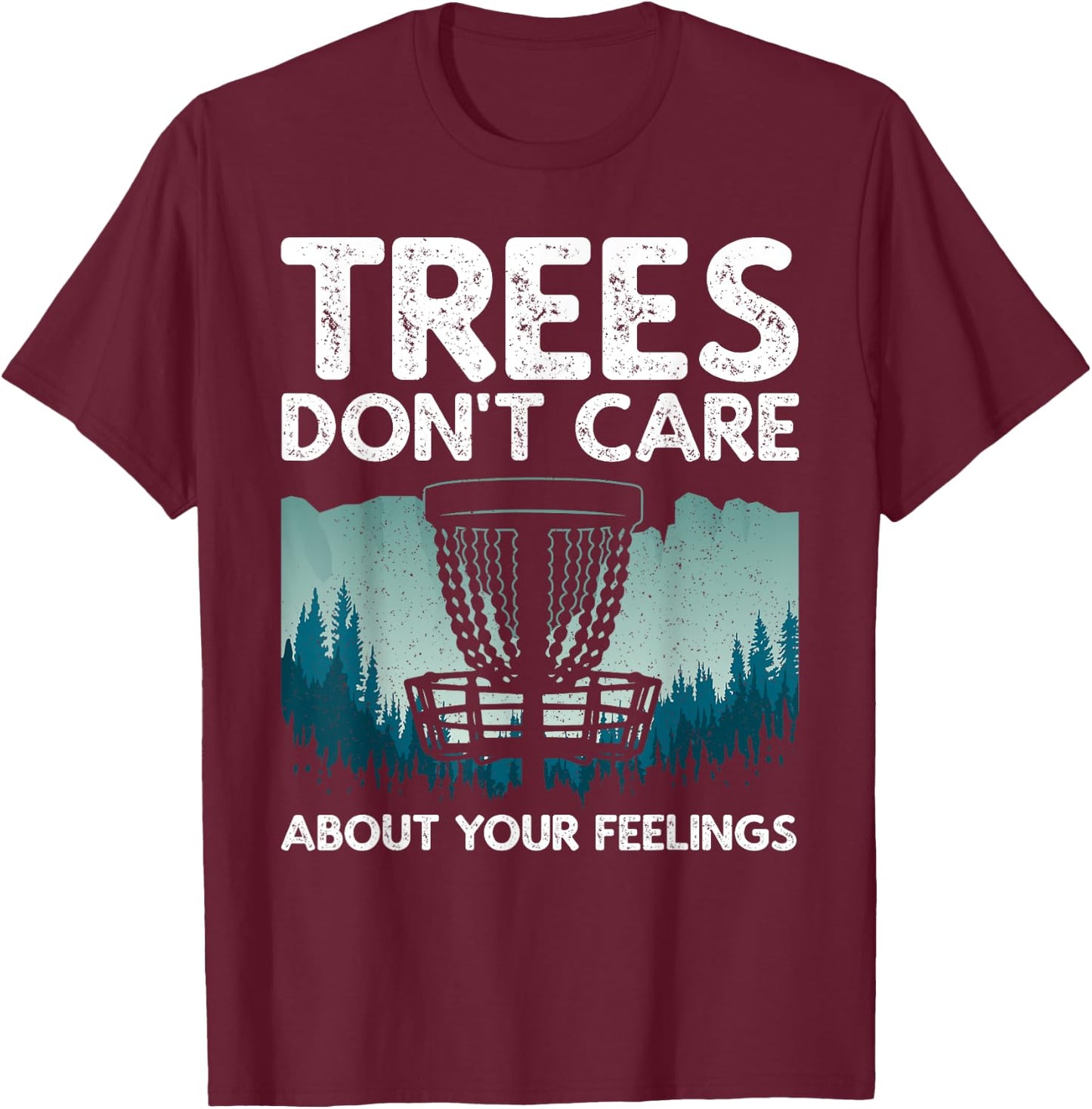 Cute Disc Golf Design Women Disc Golf Player Small T-Shirt - T-Shirt | Maroon