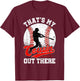 That's My Cousin Out There Baseball Father T-Shirt - T-Shirt | Maroon