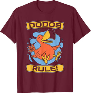 Dodos Rule Flightless Extinct Bird Ornithologist Dodo Bird T-Shirt - T-Shirt | Maroon