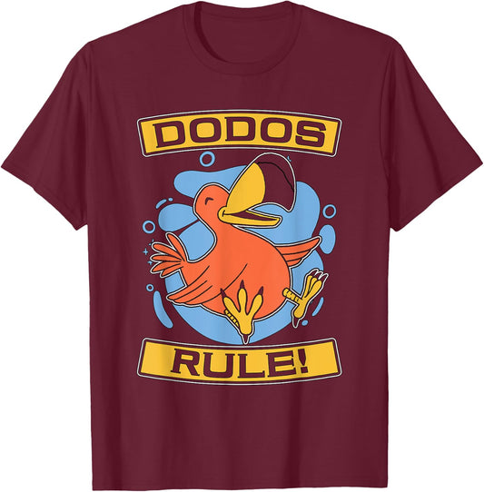 Dodos Rule Flightless Extinct Bird Ornithologist Dodo Bird T-Shirt - T-Shirt | Maroon