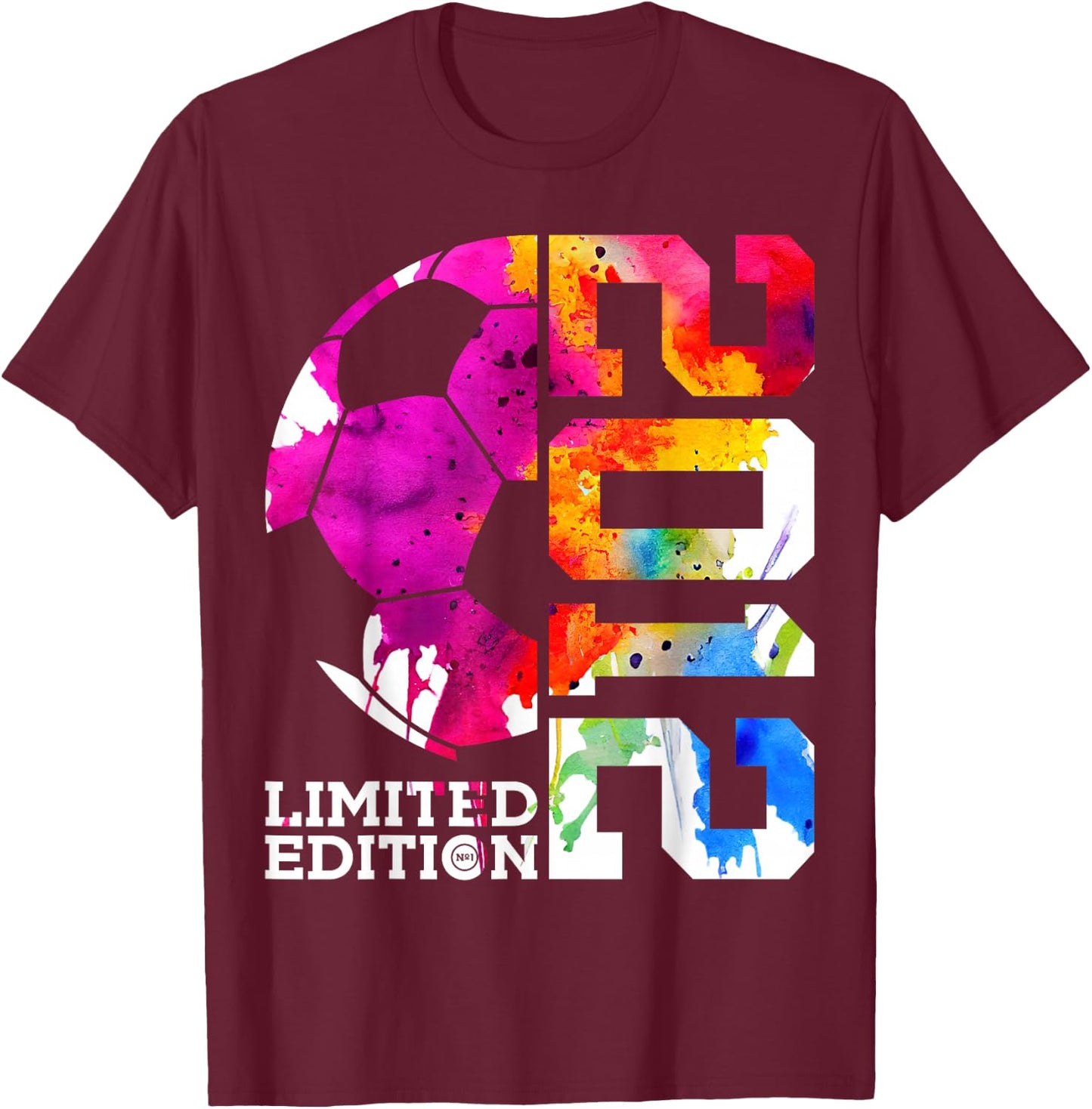 14th BIRTHDAY SOCCER LIMITED EDITION 2012 T-Shirt - T-Shirt | Maroon