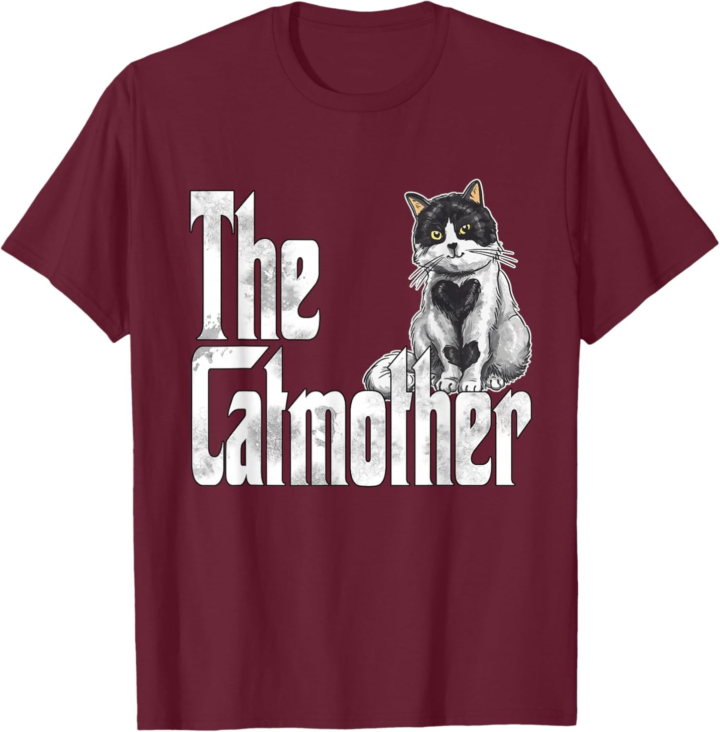 Cat Mom The Catmother Crazy Cat Mother Kitty Mommy T-Shirt - T-Shirt | Maroon