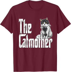 Cat Mom The Catmother Crazy Cat Mother Kitty Mommy T-Shirt - T-Shirt | Maroon