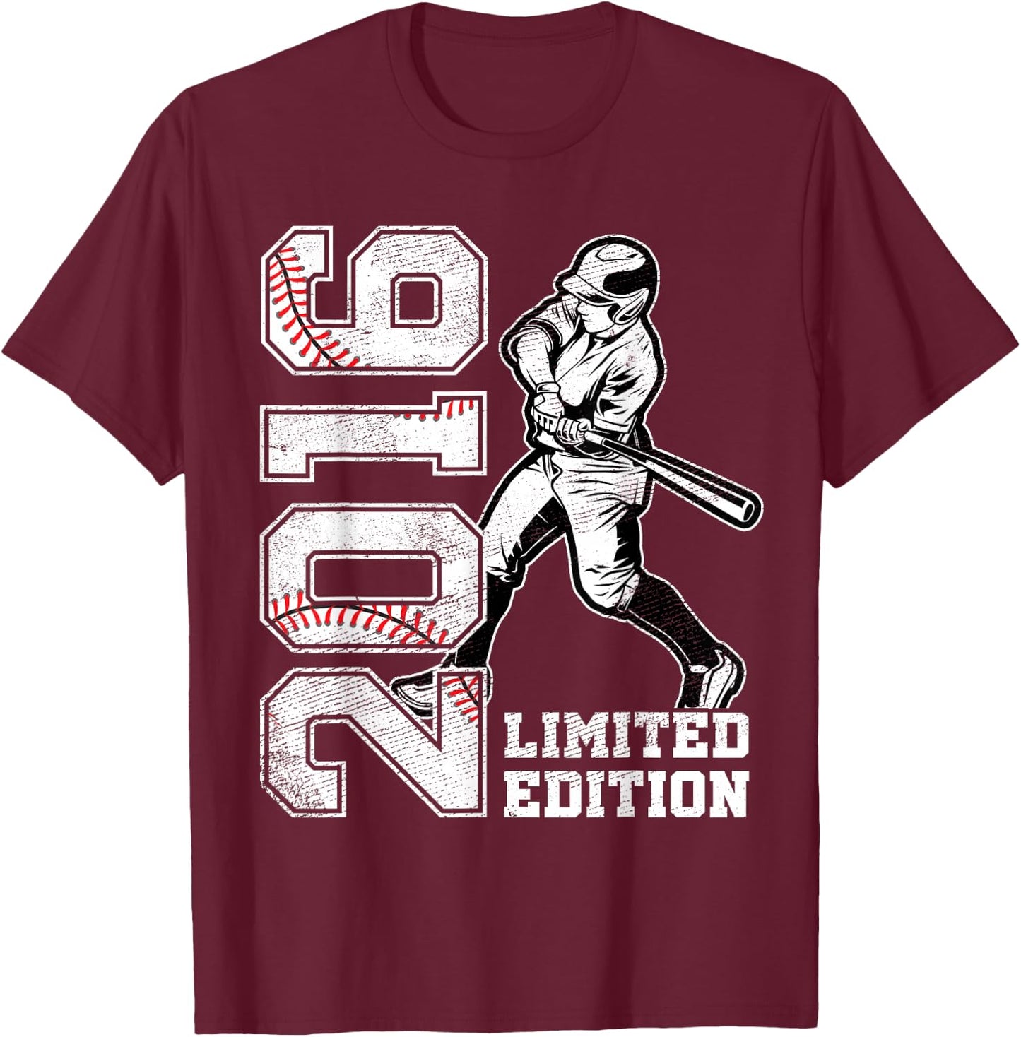 9th Birthday Baseball Limited Edition 2016 9 Years Old T-Shirt - T-Shirt | Maroon