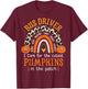 School Bus Driver Rainbow Leopard Halloween Bus Driver T-Shirt - T-Shirt | Maroon