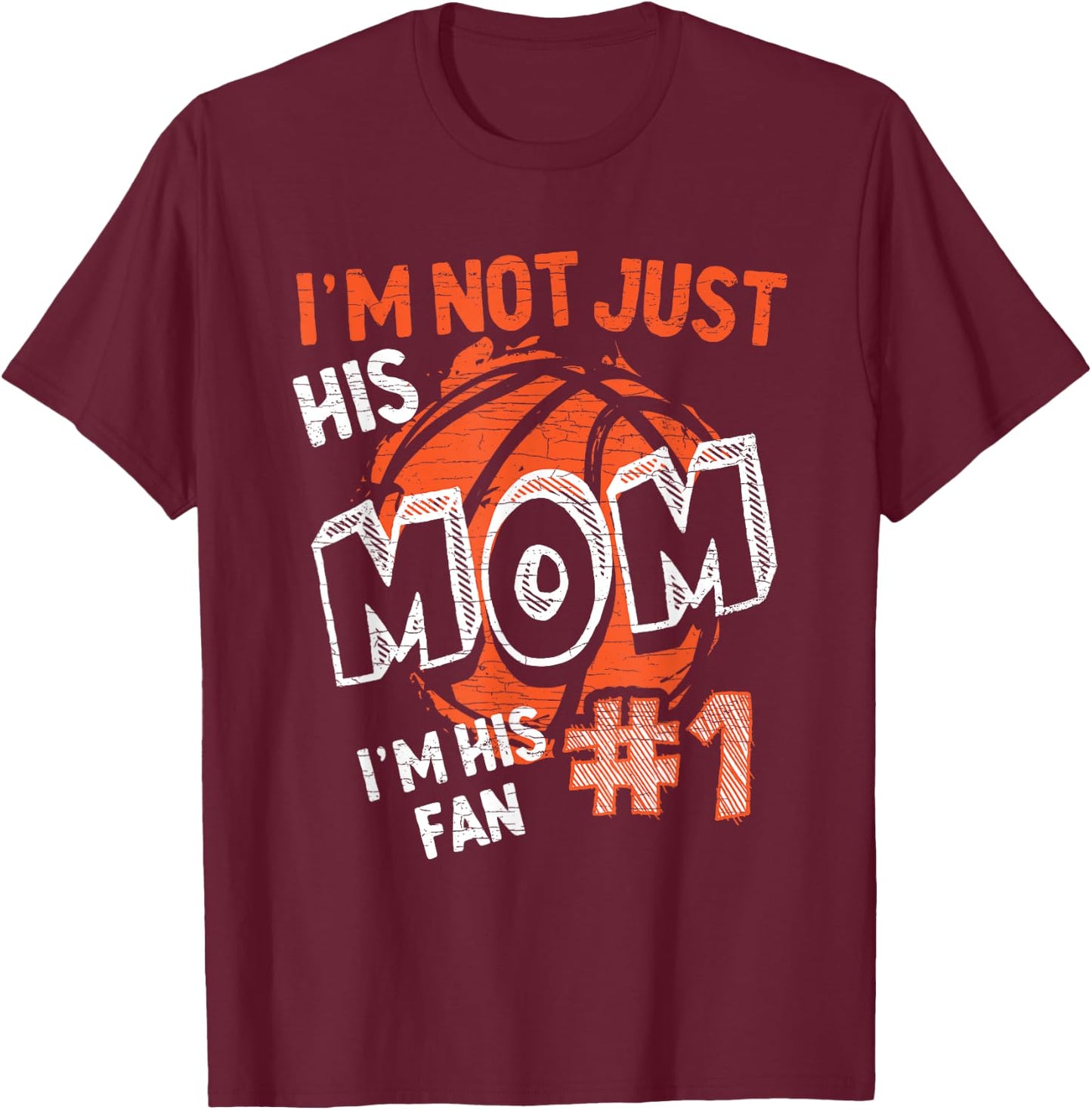 Mom Basketball Player T-Shirt - T-Shirt | Maroon