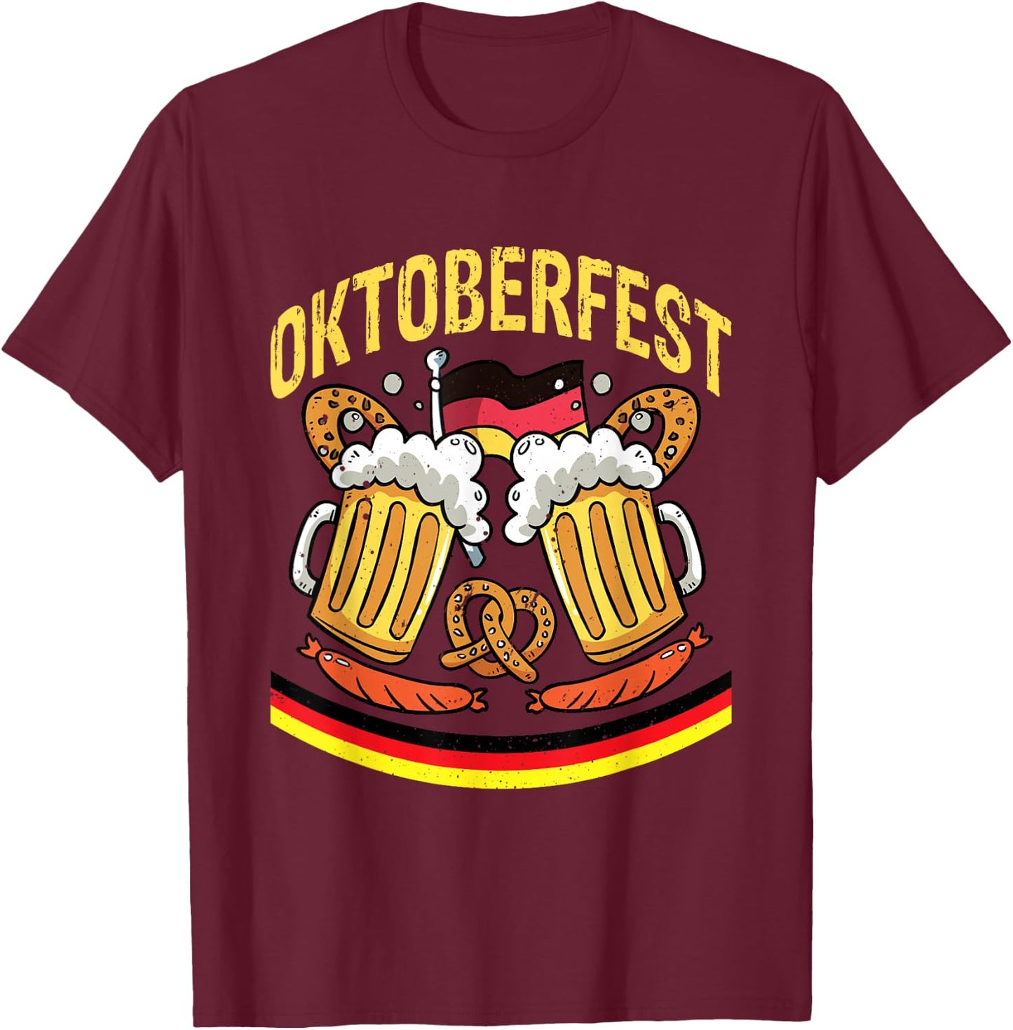 Oktoberfest 2025 Funny Oktoberfest 2025 Costume Men Women T-Shirt - T-Shirt | Maroon