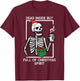 Dead Inside Full Christmas Spirit Skeleton Xmas Women Men T-Shirt - T-Shirt | Maroon