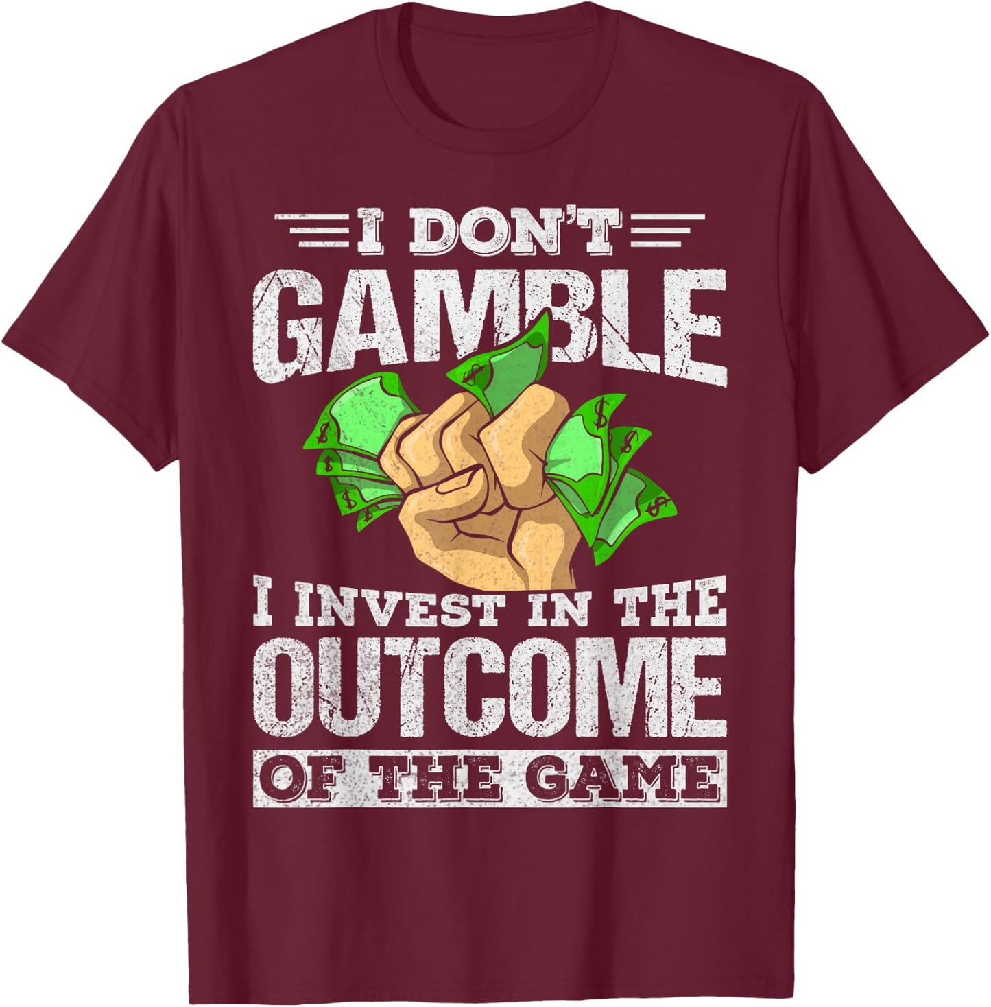 Gambling Sport Betting Design for a Sports Betting gambler T-Shirt - T-Shirt | Maroon