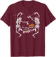 Tis The Season To Be Spooky Fall Halloween Dancing Skeleton T-Shirt - T-Shirt | Maroon