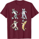 Funny Cat Lover Playing Soccer Player Pet Kittens Men Women T-Shirt - T-Shirt | Maroon