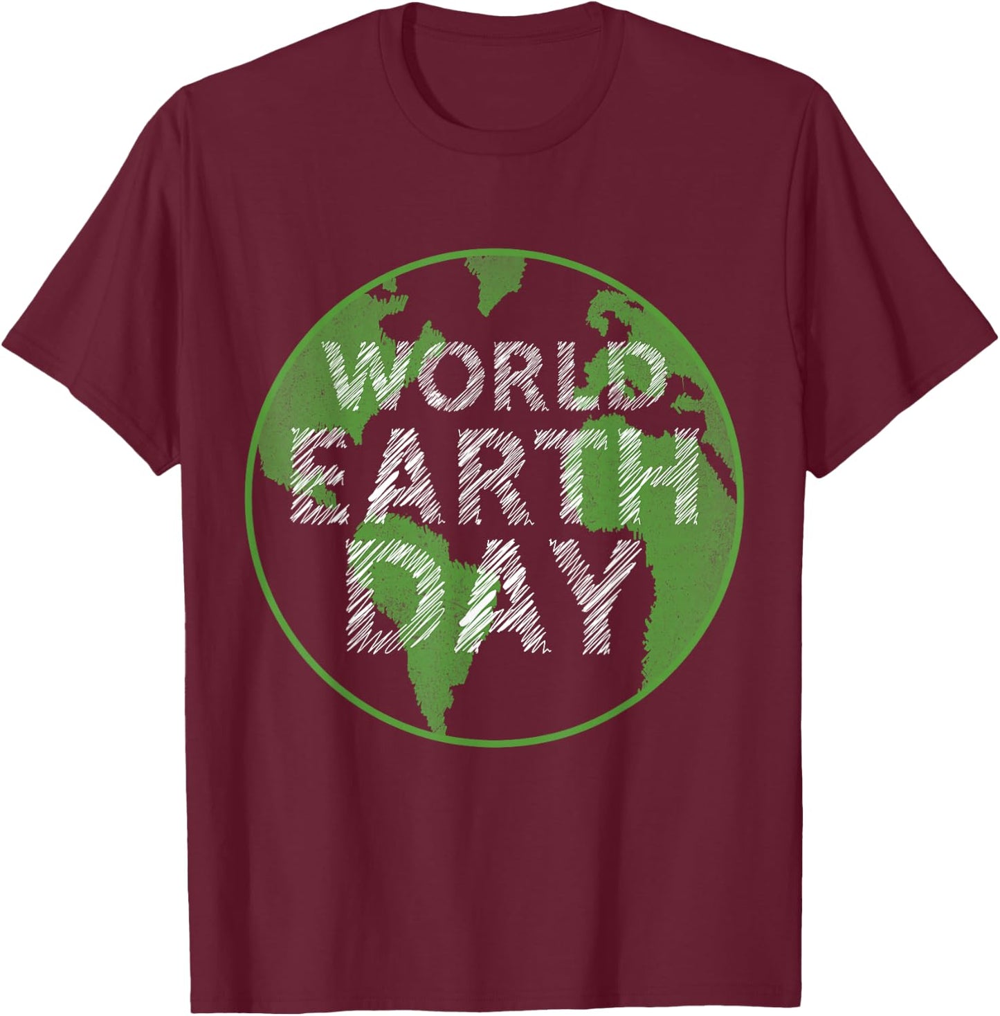 World Earth Day T-Shirt - T-Shirt | Maroon