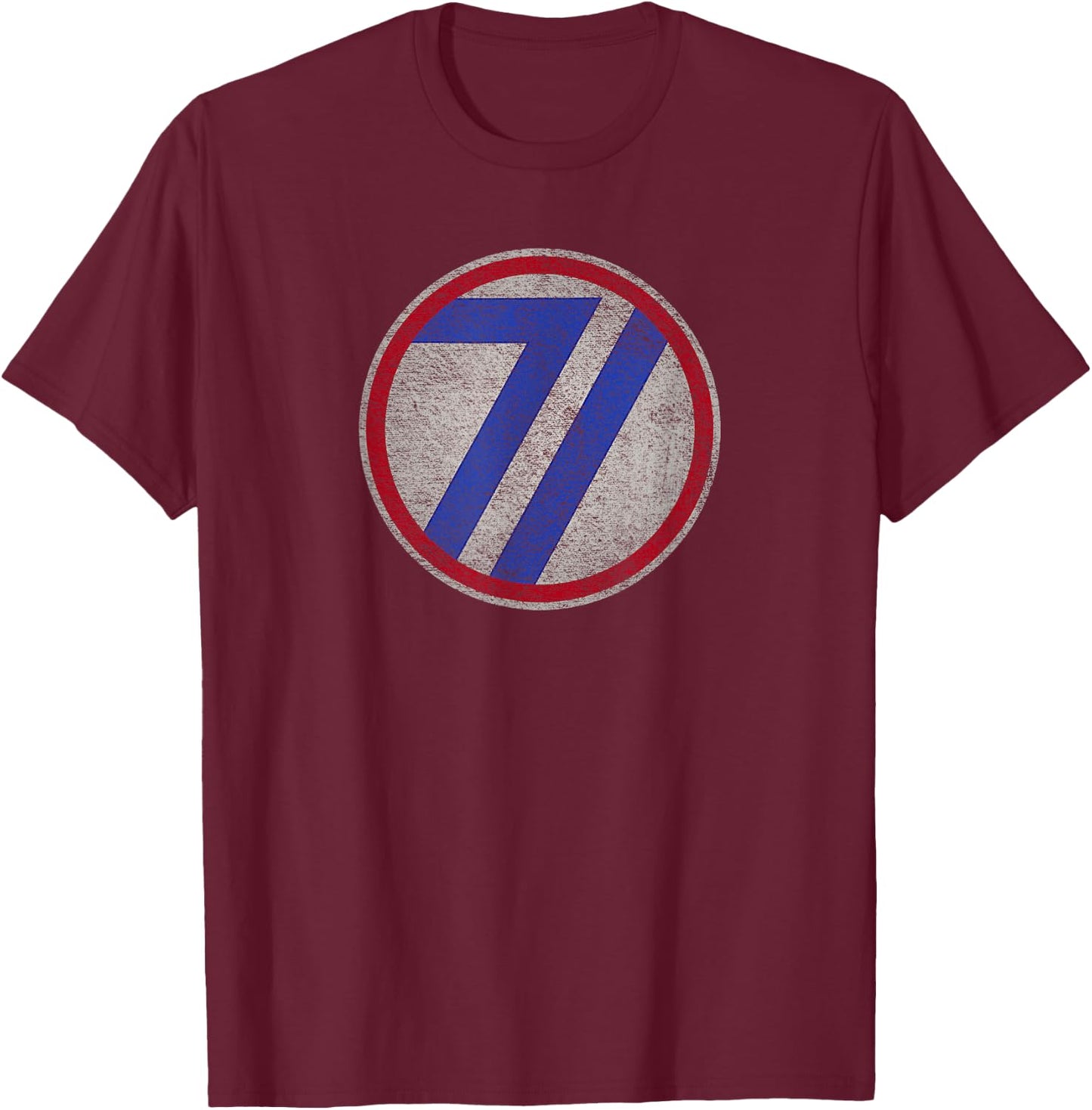 71st Infantry Division Army T-Shirt - T-Shirt | Maroon