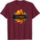 Nature Reflection Forest Trees Outdoor Wildlife T-Shirt - T-Shirt | Maroon