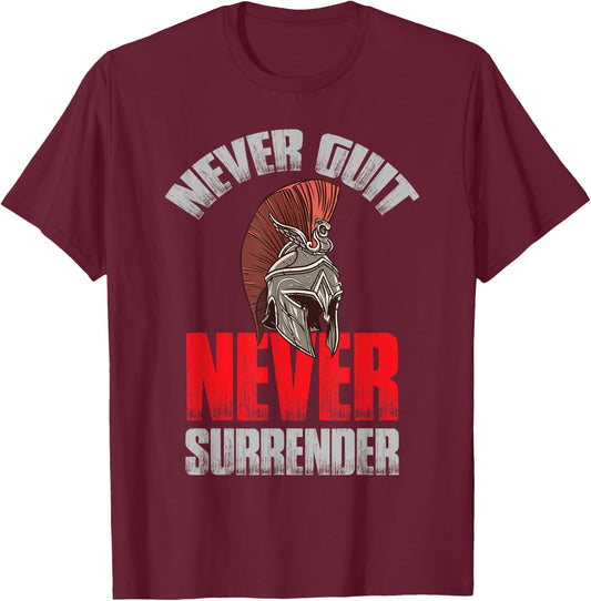 Spartan Helmet Ancient Greece Warrior Gladiator T-Shirt - T-Shirt | Maroon