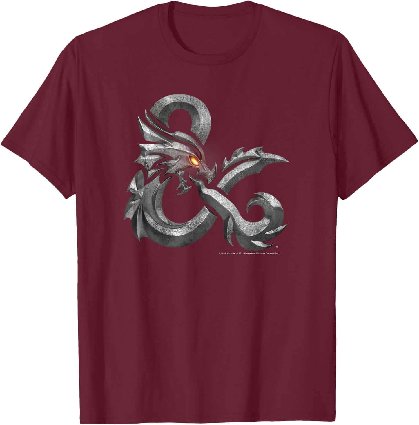 Dungeons & Dragons: Honor Among Thieves Ampersand Logo Small T-Shirt - T-Shirt | Maroon
