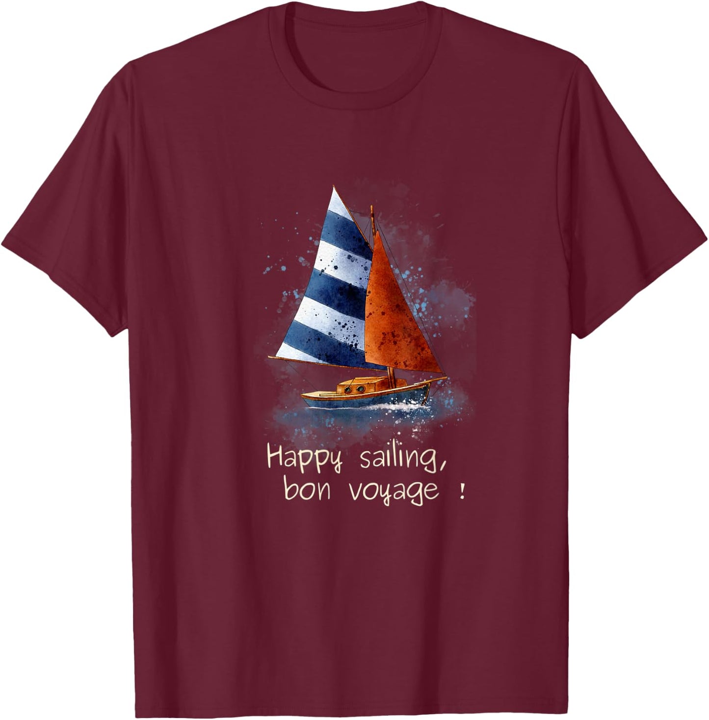 Happy sailing T-Shirt - T-Shirt | Maroon