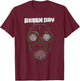 Green Day Gas Mask T-Shirt - T-Shirt | Maroon