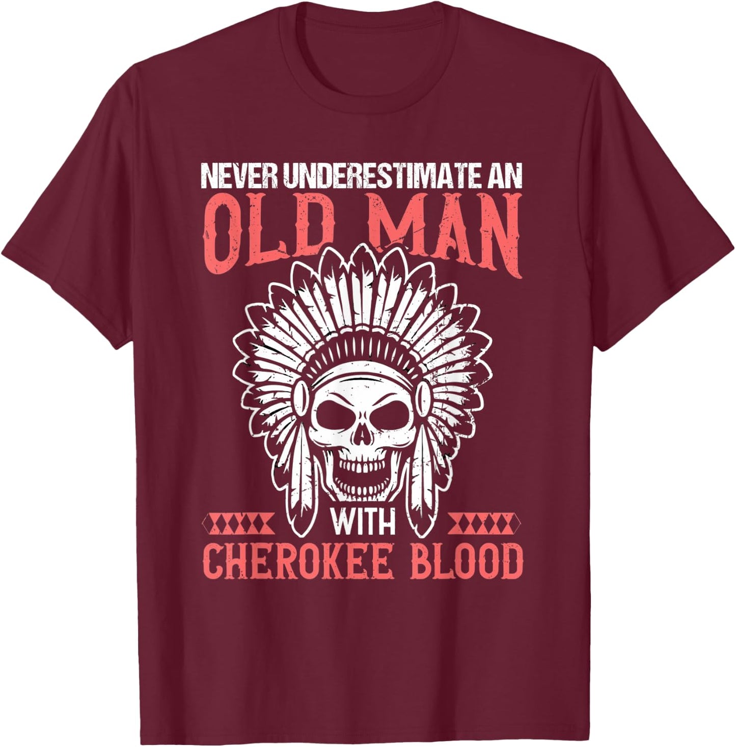 Native American Pride Design for a Proud Cherokee T-Shirt - T-Shirt | Maroon
